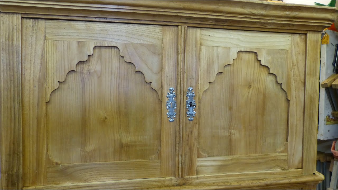 Restaurierumg eines Brandschrank, Esche, komplette Restaurierung