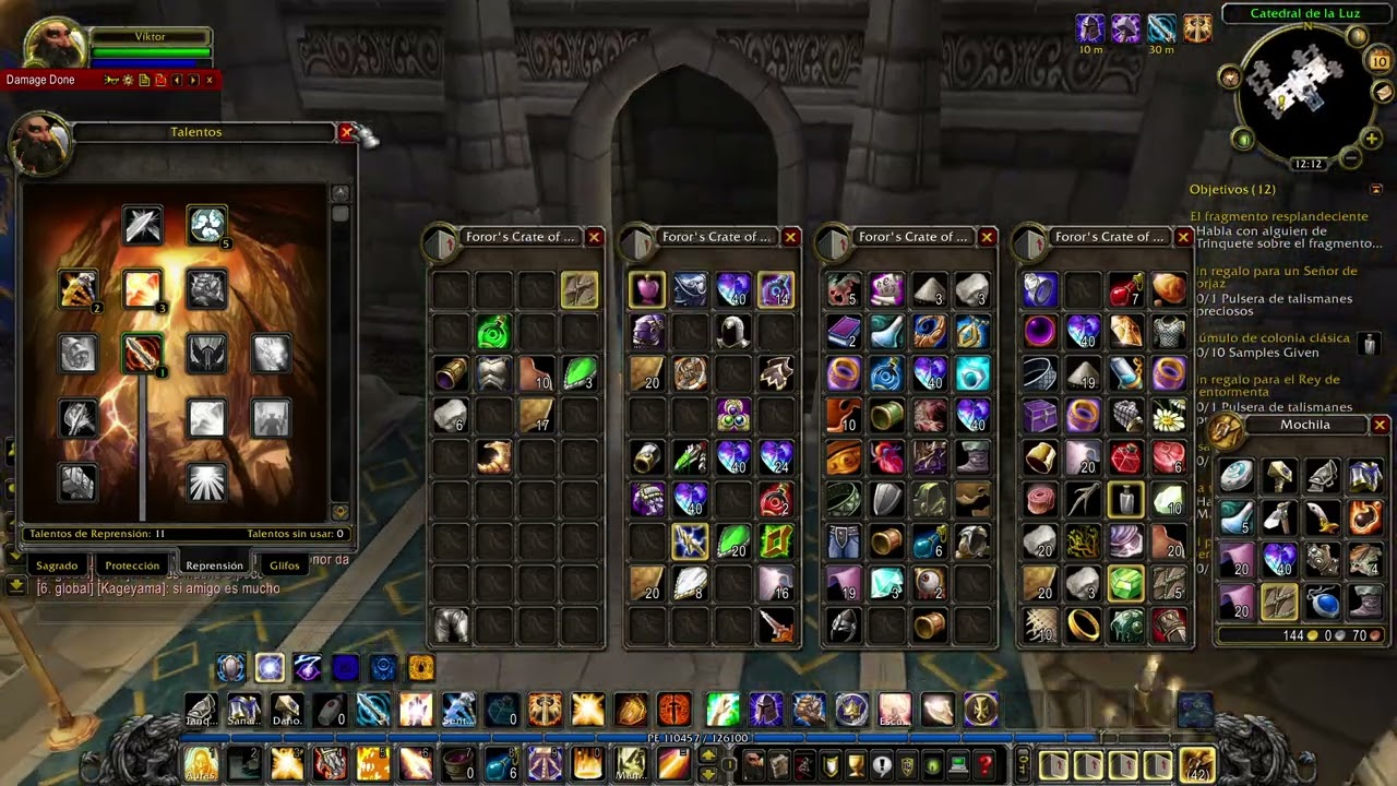 Paladín Shockadin. Leveo. WoW 3.3.5. Wow Patagonia. #12 Victhor.