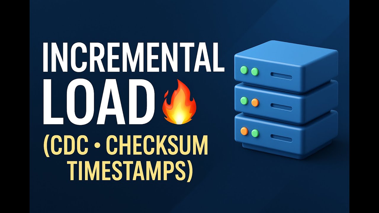 Incremental Load in ETL | CDC, Checksum & Timestamps | SSIS | ADF | Data Engineering