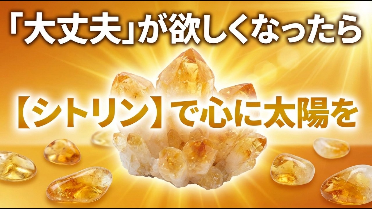 立ち止まった時に。心を照らす「太陽の石」シトリンで開運の光を