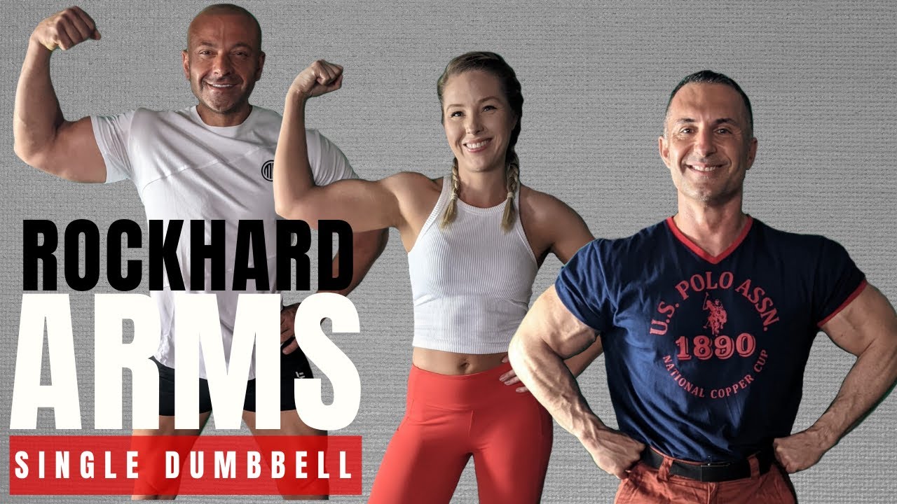ULTIMATE ARMS WORKOUT: How to get rock hard Biceps and Triceps 💪