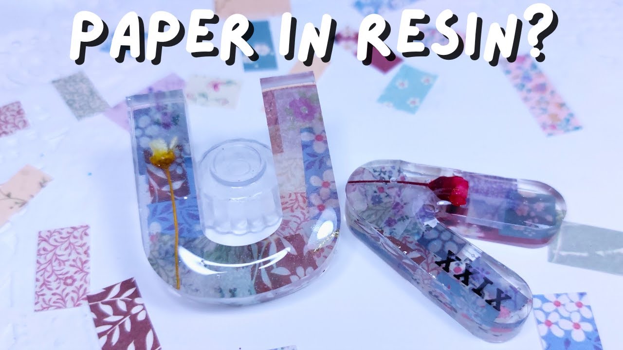 Paper in Resin &bull; Resin Art &bull; resin craft how to use Resin? How to Resin for beginners?