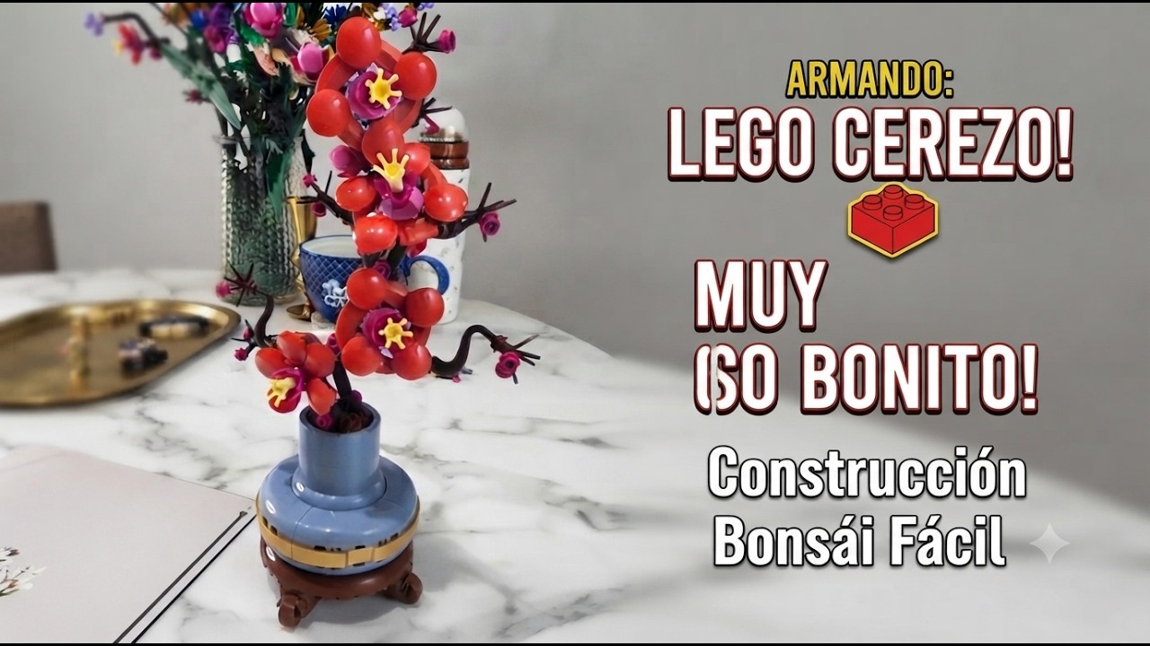 Flor de ciruelo de Lego