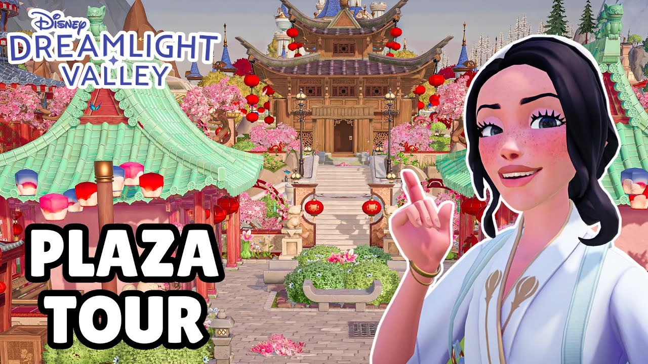 TOURING MY FINISHED PLAZA MULAN INSPIRED CITY//CHINA TOWN//PLAZA TOUR//DISNEY DREAMLIGHT VALLEY