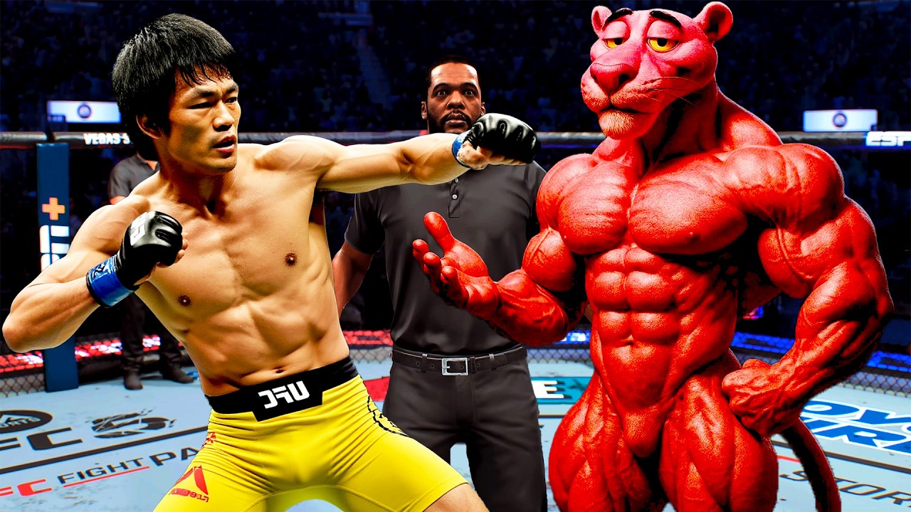PRIME Bruce Lee vs. Red Panther |  EA Sports UFC 4