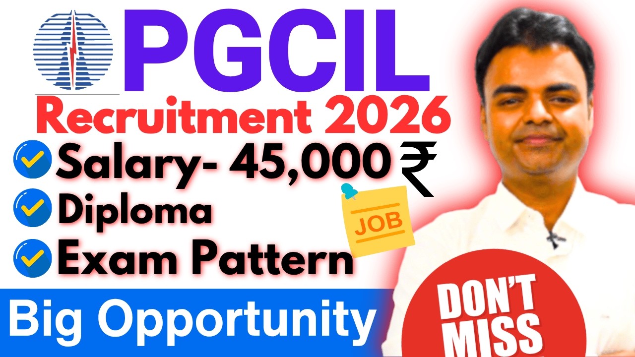 PGCIL DT Recruitment 2026, Diploma Govt PSU Jobs Vacancy 2026, Govt Jobs After Polytechnic 2026