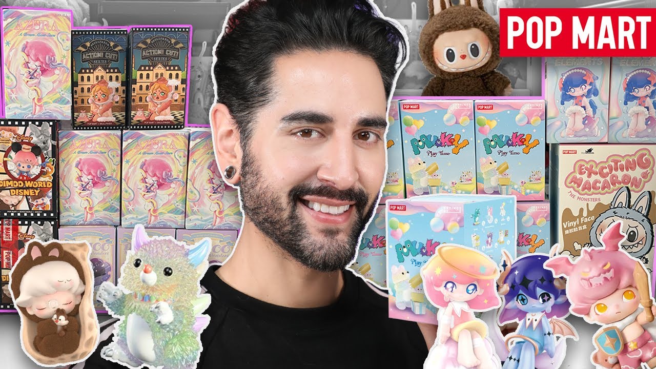RANDOM POP MART BLIND BOX UNBOXING - Labubu, SKULL PANDA, Azura, Instinct Toy, Dimoo & More 💜