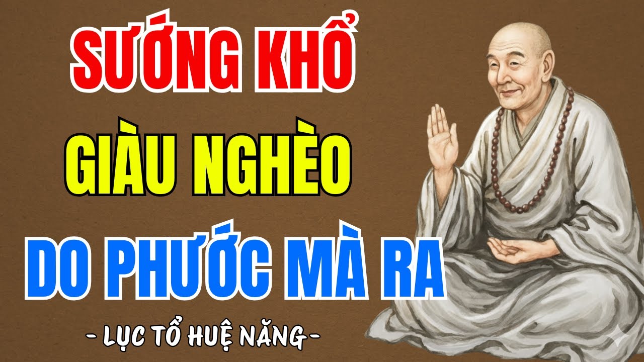 LỤC TỔ HUỆ NĂNG : Sướng, khổ, giàu, nghèo đều do phước mà ra , nên nghe 1 lần | PTLTHL