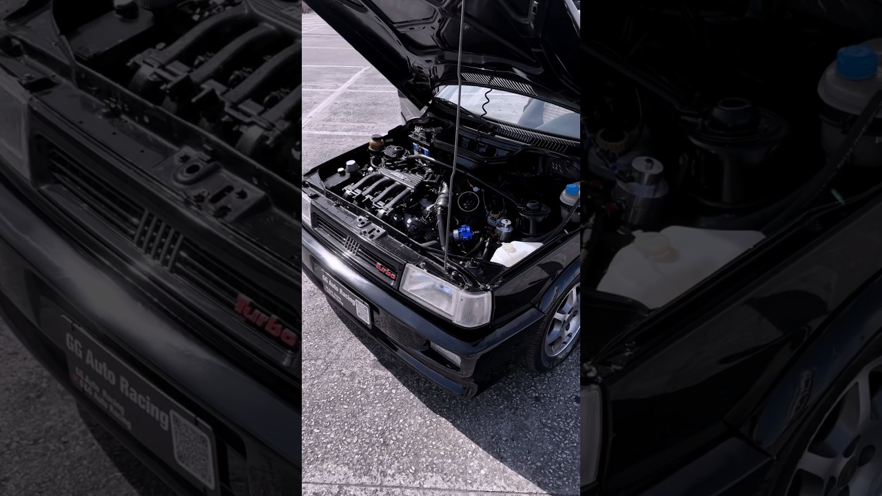 Rar&iacute;ssimo uno turbo com motor 1.6 16v forjado com 230cv #fy #old #cars #film #fypシ #fiat #uno #turbo
