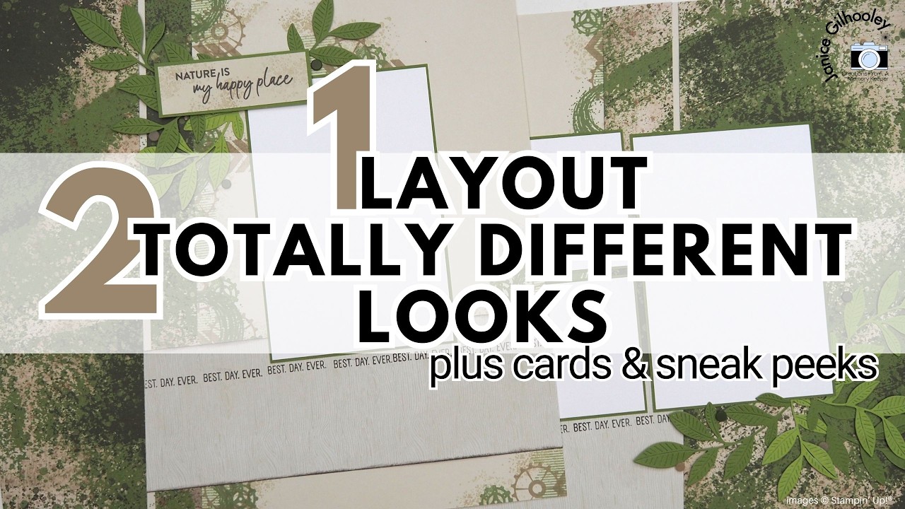 One Layout, Two Totally Different Looks! | Scrapbook Layout Process | Sneak Peeks  - New Products