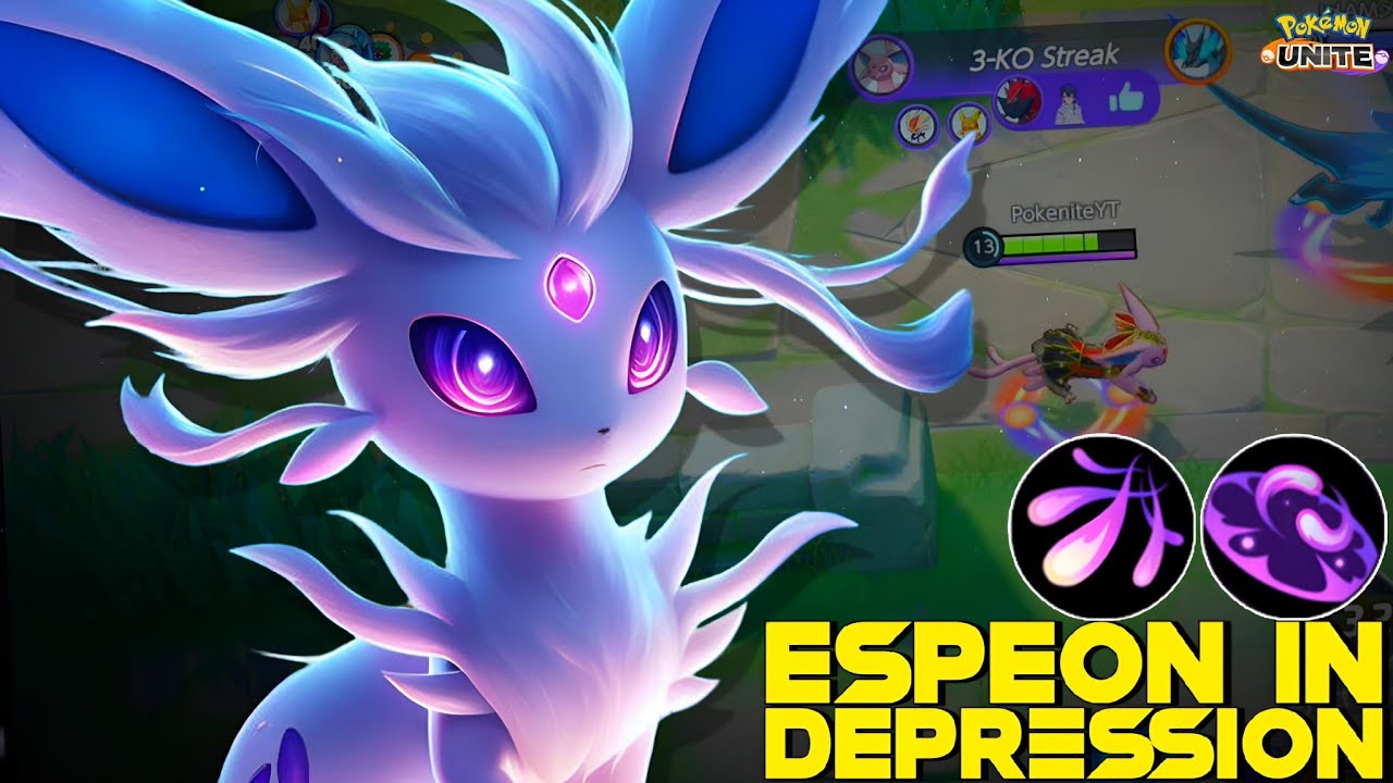 BUFFED ESPEON WENT IN DEPRESSION AFTER THIS SOLO QUEUE MATCH 😪 | POKEMON UNITE