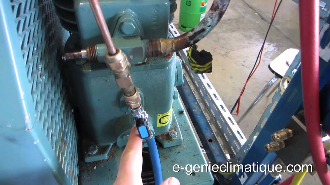 Froid23-Changement du pressostat BP avec la charge en fluide dans l'installation-pas de récupération