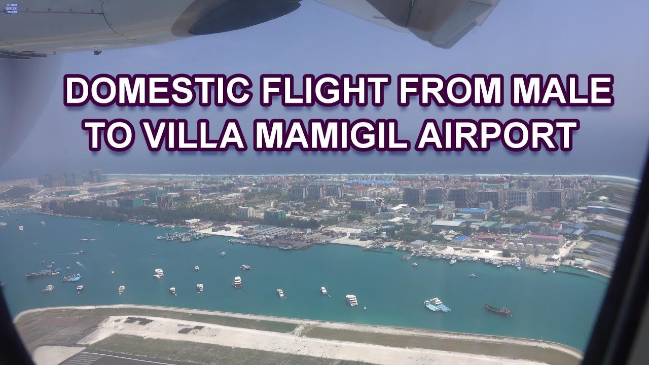 DOMESTIC FLIGHT FROM MALE TO VILLA MAAMIGILI - MALDIVES 4K