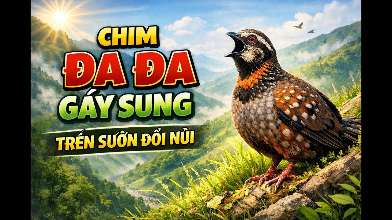 CHIM ĐA ĐA GÁY SUNG TRÊN SƯỜN ĐỒI NÚI @chimdada