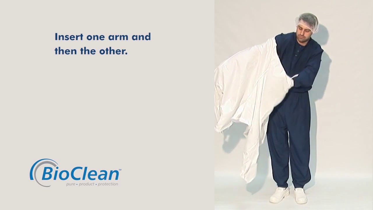 BioClean D Drop down Donning Instructions