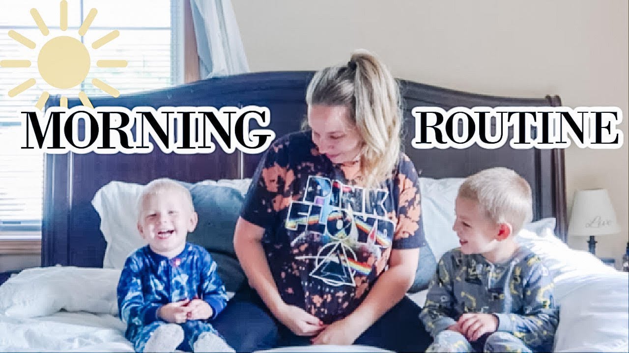 MY MORNING ROUTINE! ~Pregnant Work From Home Mom Of 4!
