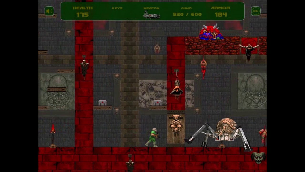 Flash Doom 2D: Dodge the Spidermastermind