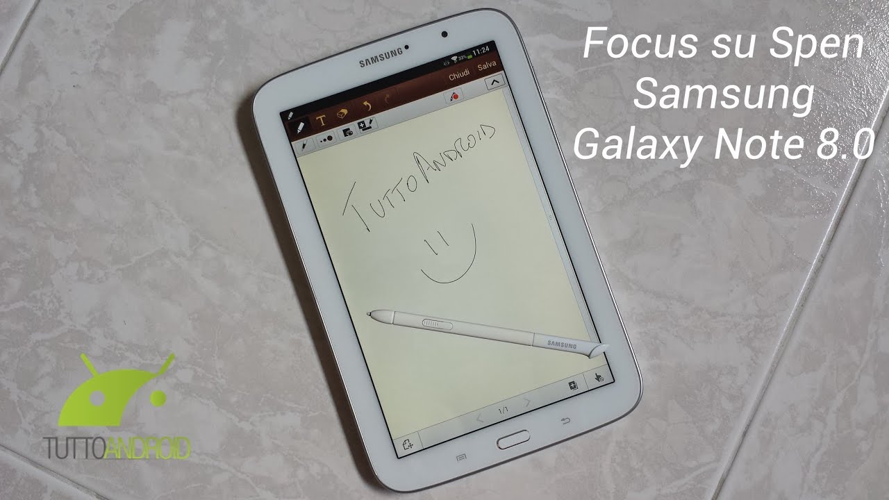 Focus SPen su Galaxy Note 8.0 da TuttoAndroid.net