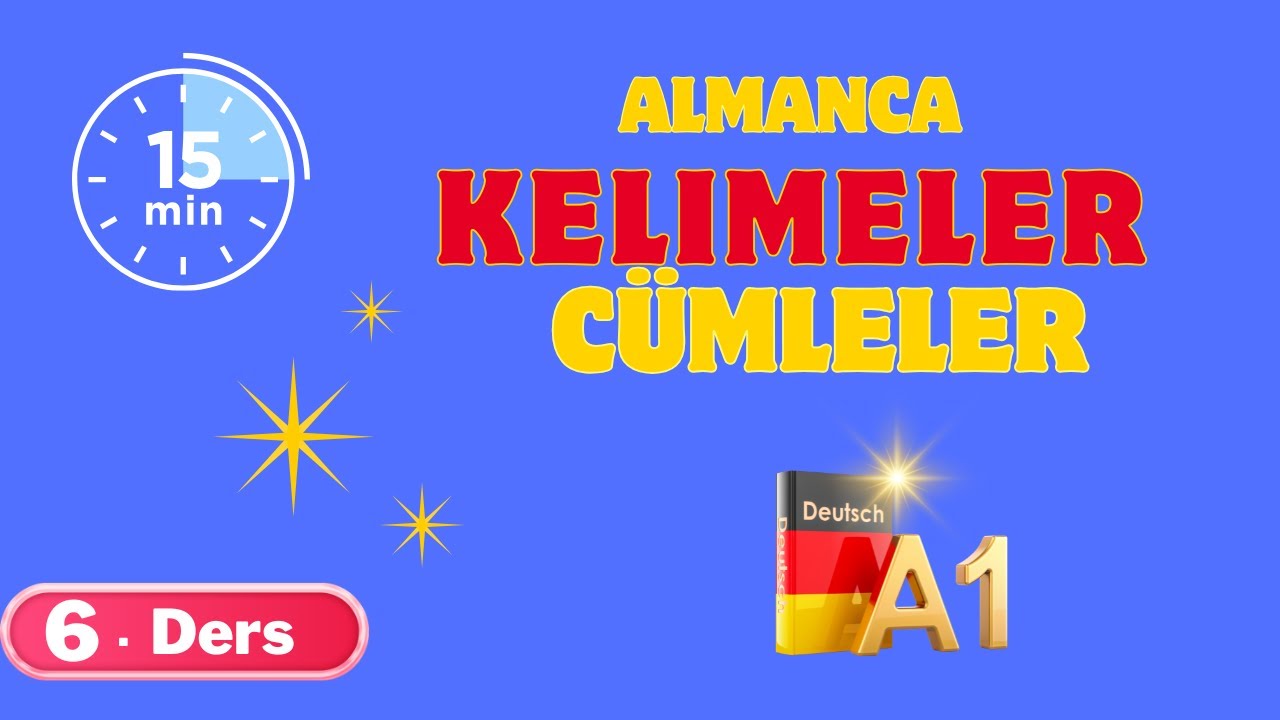 Günlük Cümlelerle Almanca Öğren! I 6.Gün I Yeni Başlayanlar İçin Almanca Cümleler.