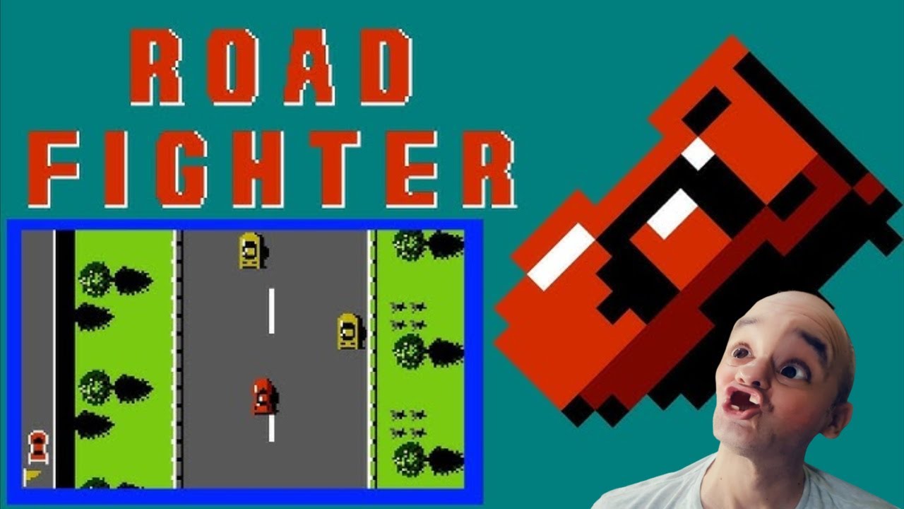 ROAD FIGHTER (NES) 1° LOOP LEVEL1