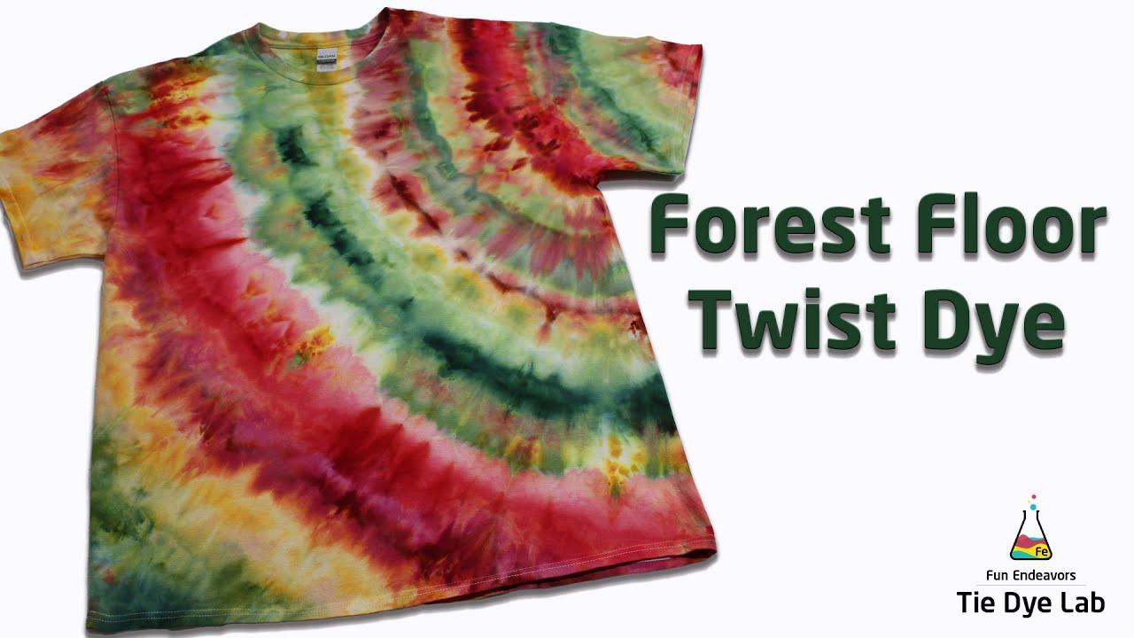 Tie Dye Designs : Forest Floor Ice Dyed Twist [A Great Beginner Ice Dye]