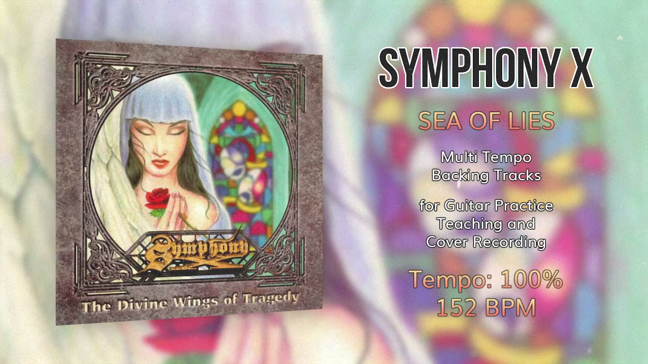 SYMPHONY X - Sea of Lies - 100% Tempo (152 BPM) Backing Track
