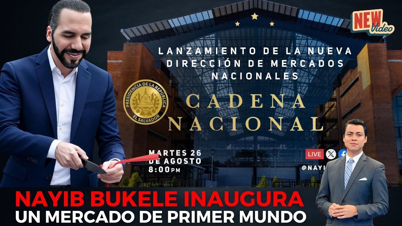 #EnVivo Nayib Bukele En Cadena Nacional Inaugura Mercado San Miguelito | IMPRESIONANTE BUKELE
