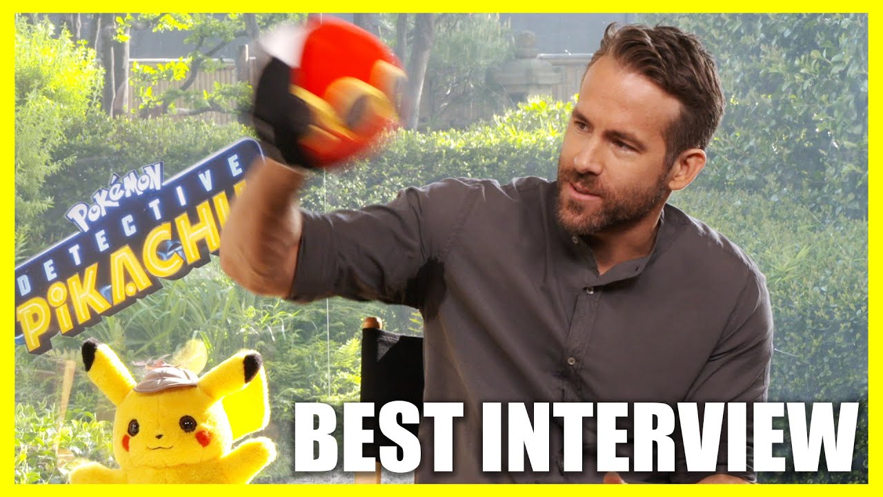 Ryan Reynolds Throws Pokéballs At Interviewer