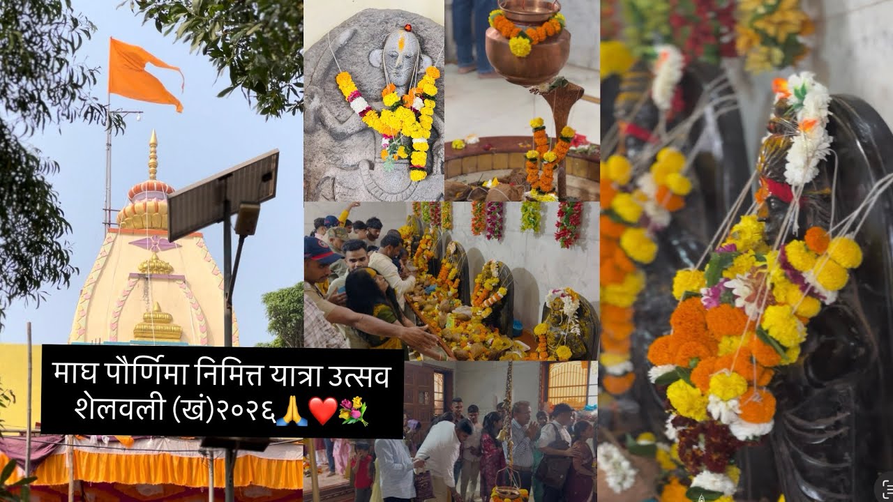 माघ पोर्णिमा निमित्त यात्रा उत्सव शेलवली (खं) २०२६❤️🙏💐 #khandoba #jaymalhar #yatra #jatra 