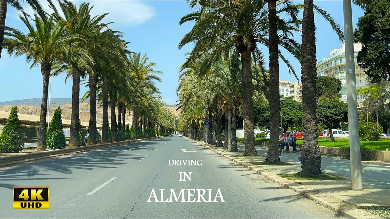 Almería City, Spain - 4K UHD - Unique Place in Europe - Driving Downtown - Driving Tour