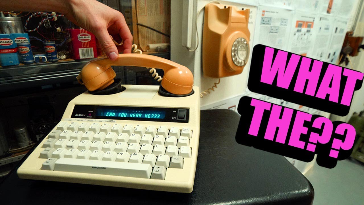 WEIRD SOUND MAKING TYPING TELEPHONE THINGY - minicom 5000