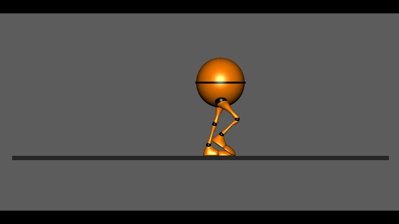 Orange ball goes for a walk