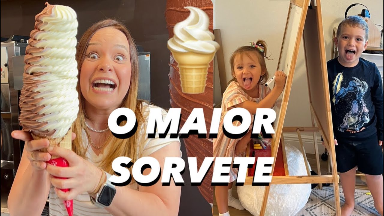 SORVETE GIGANTE + FAMÍLIA CALINA 🍦💕