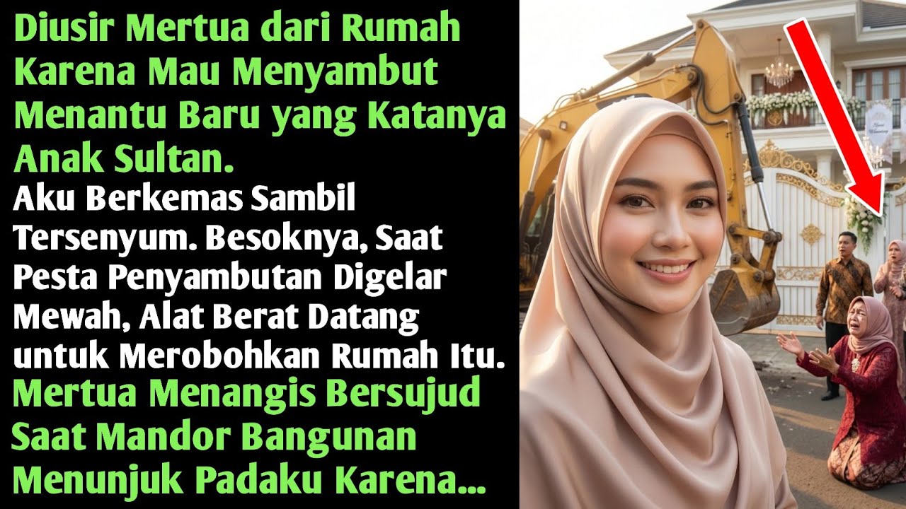Diusir Mertua Demi Menantu Anak Sultan, Besoknya Alat Berat Datang Robohkan Rumah