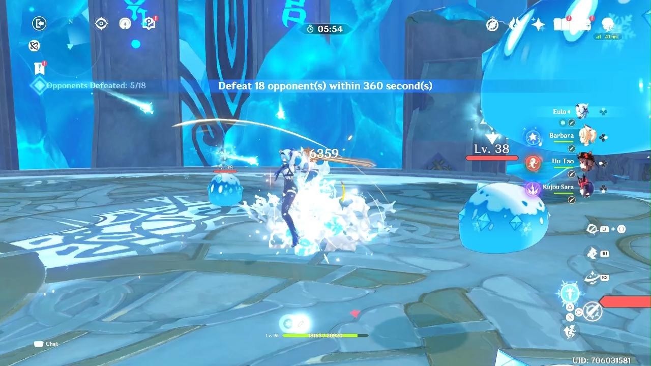 Genshin Impact - Domain Of Mastery: Frozen Abyss I (90)