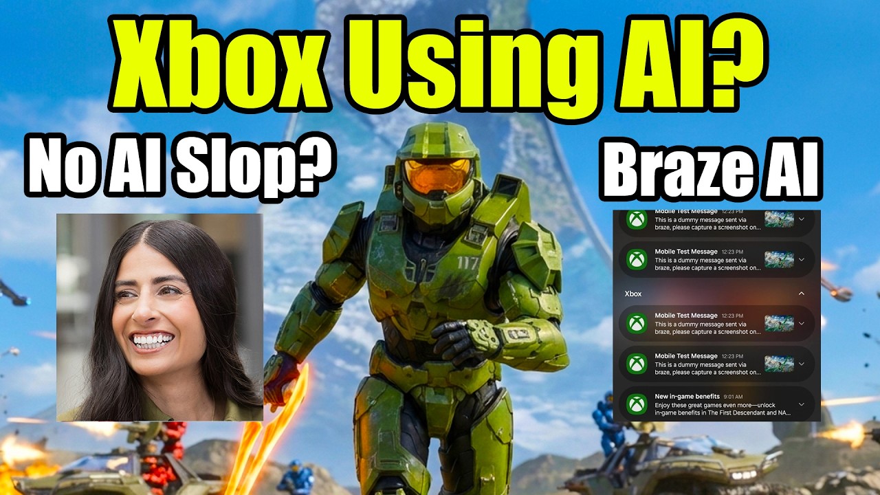 🔴DEATH OF XBOX: AI DRAMA | Asha Fakes AI Slop? No | Mobile Dummy Test Braze | Halo MCC