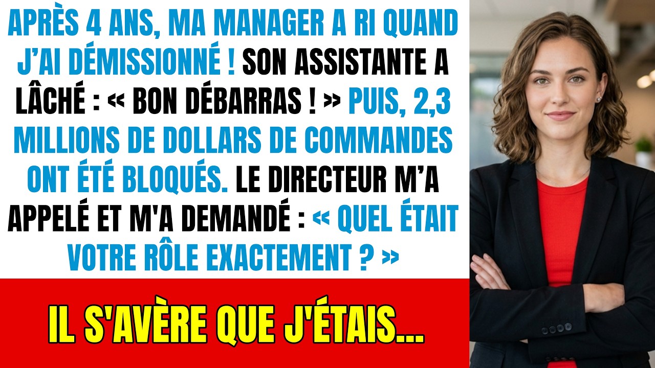 J'ai démissionné avant d'être viré, puis 5 fournisseurs ont gelé 2,3 M$ et mon directeur...