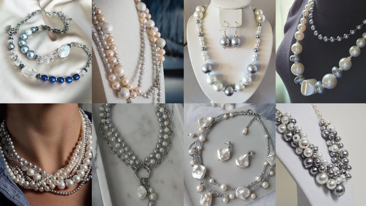 💎 The Art of White & Grey Pearl Necklace Design | Luxury Explained