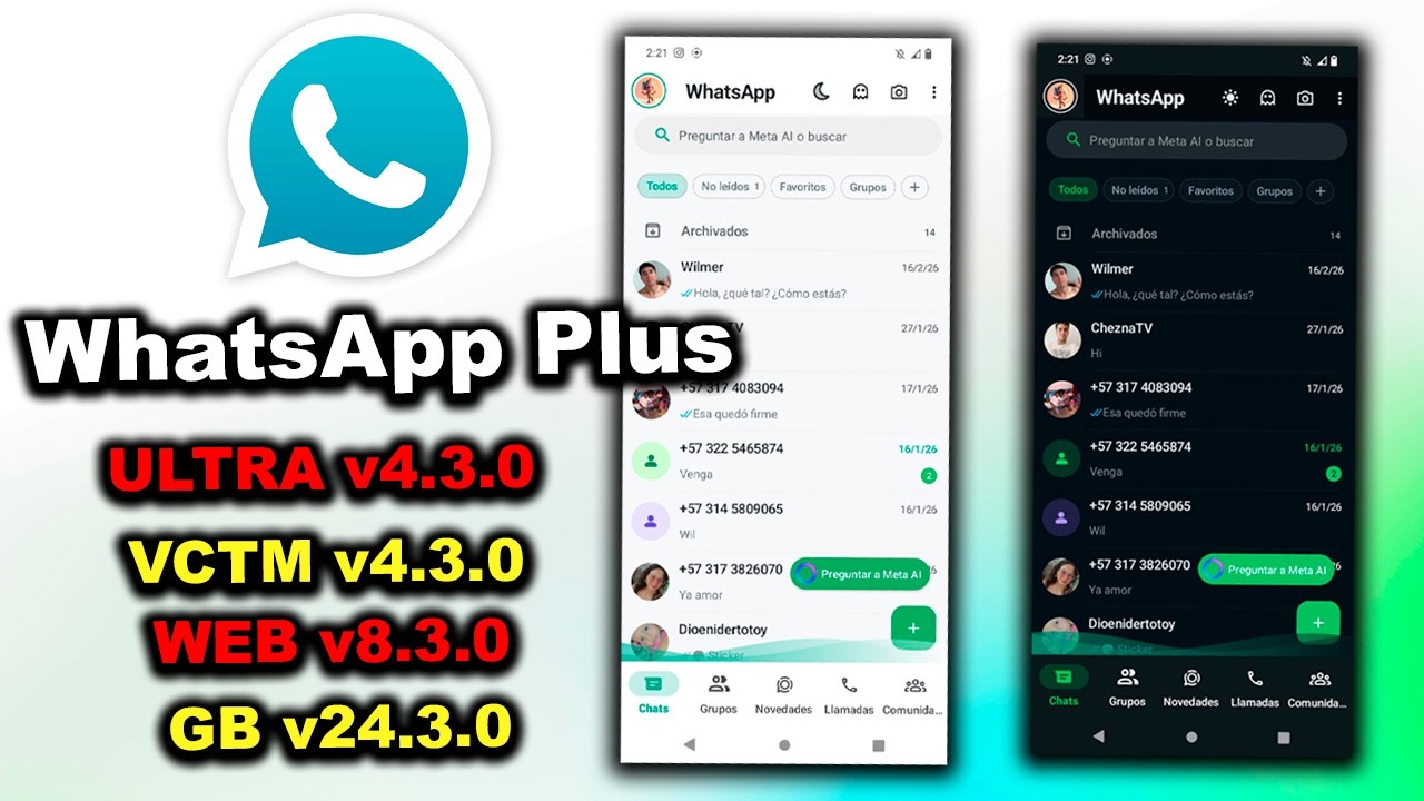WhatsApp Plus de YesiiMods (✅TODAS las Versiones ACTUALIZADAS)