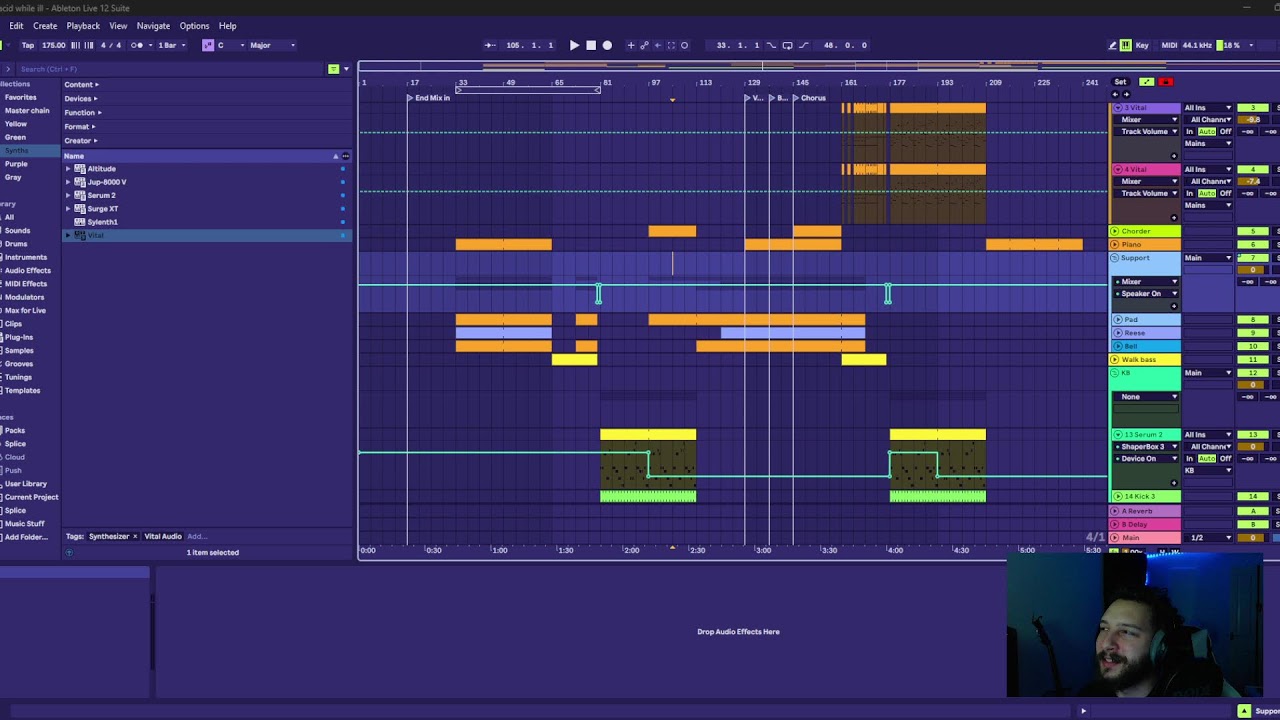 Happy hardcore writing and sound design! - no longer sick