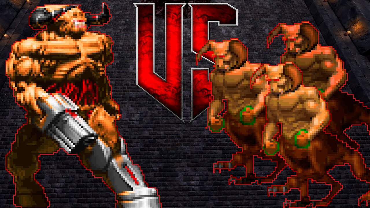 Cyberdemon vs Belphegor - BRUTAL DOOM Monster Infighting - Full HD NPC Battles