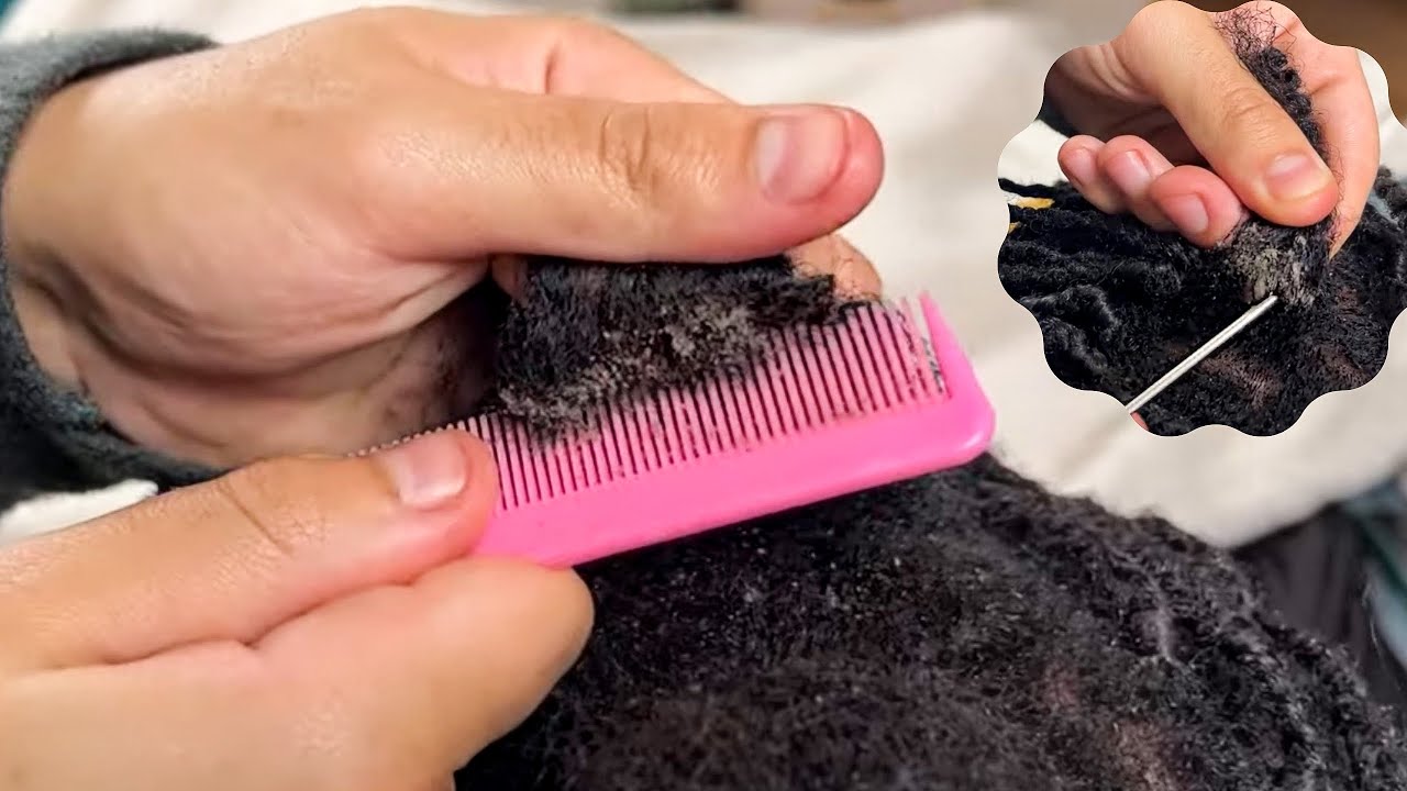ASMR Unbraiding & Scratching my wifes hair for SLEEP | soft man whispers
