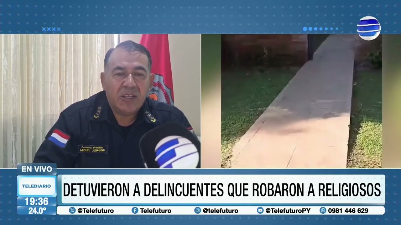 Detuvieron a delincuentes que robaron a religiosos