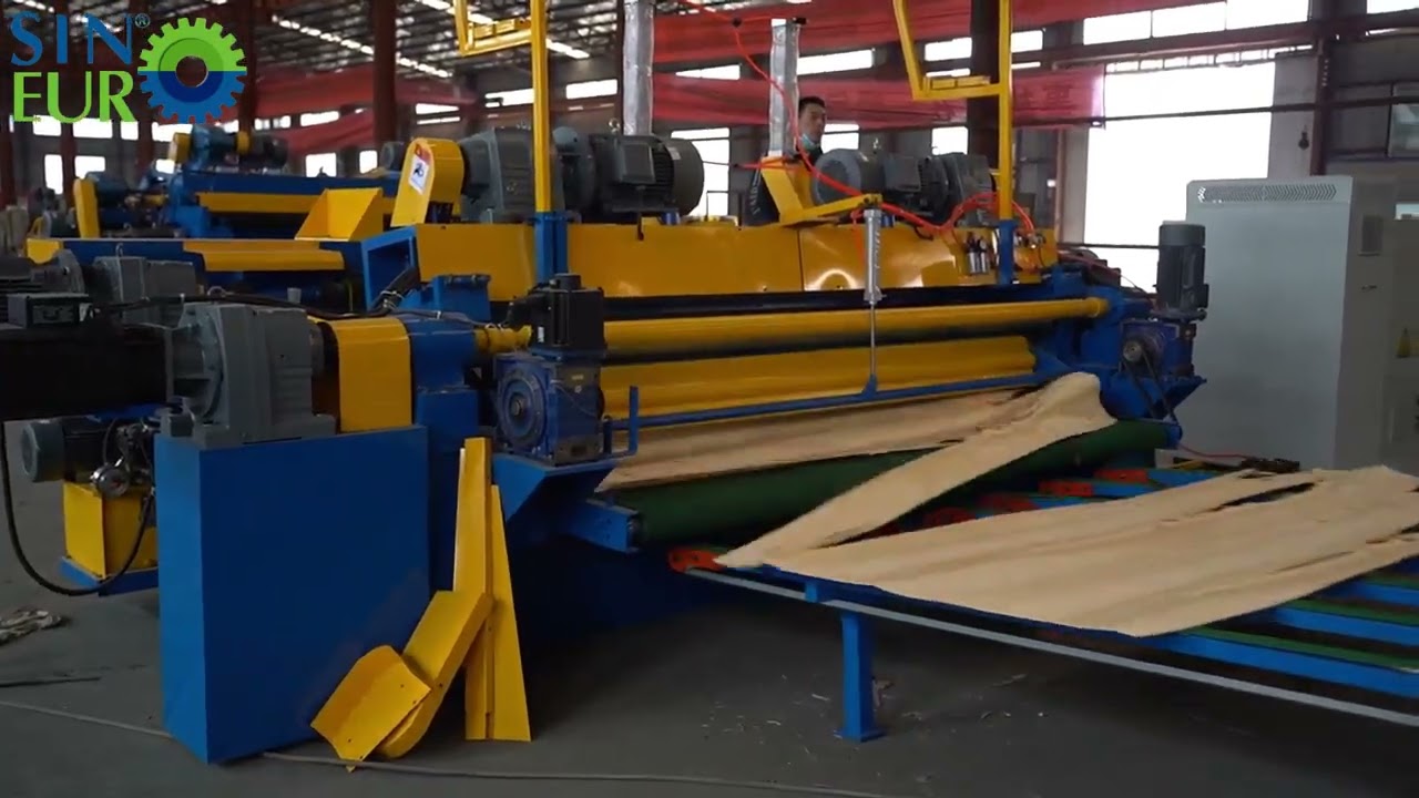How it works ? 4ft spindleless veneer peeling machine 4ft hydrulic core veneer peeler