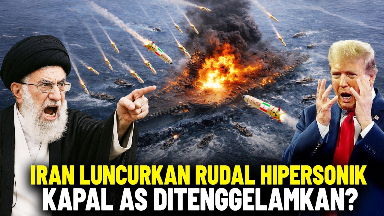 ARMADA AS DITENGGELAMKAN DITELUK PERSIA? Rudal Iran Permalukan Kapal Induk Amerika, Trump Panik