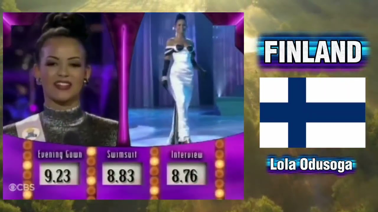 The 1996 Miss Universe Semi-finalists Results 