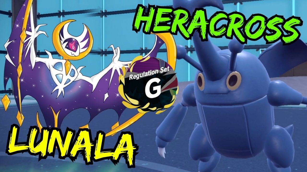 Heracross and Lunala! Pokemon VGC Regulation G 2024 Scarlet and Violet Competitive Wifi Battle