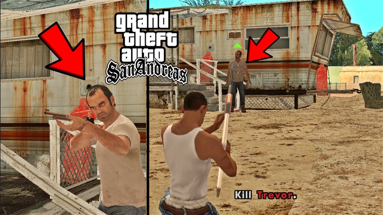 Finding GTA 5 Trevor's Trailer In GTA San Andreas