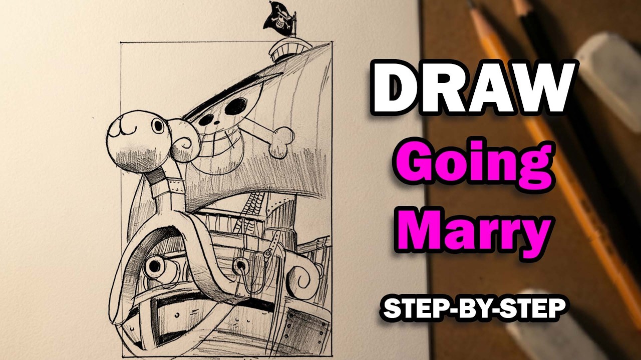 Drawing Going Merry | One Piece - Easy to Draw