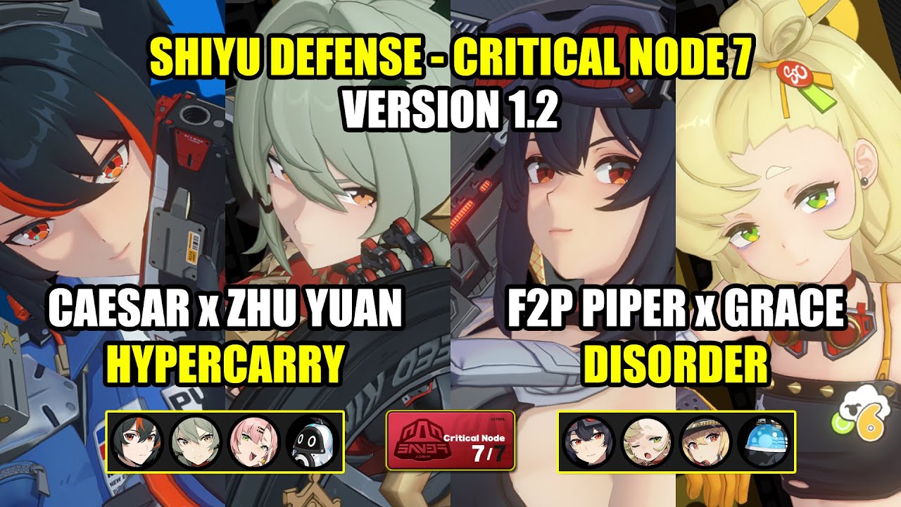 Caesar x Zhu Yuan & Piper x Grace Disorder Team | Shiyu Defense 1.2 | Zenless Zone Zero